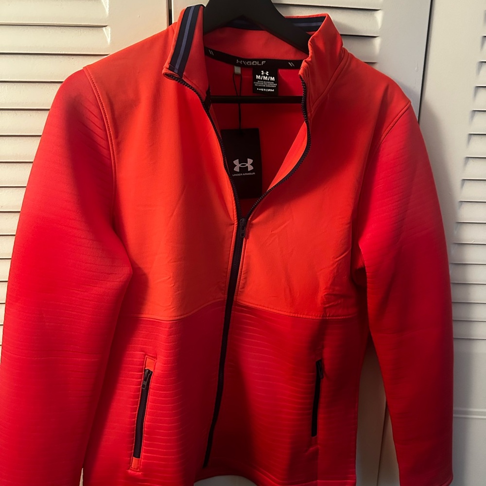 Under Armour Red/Orange Full-Zip Jacket